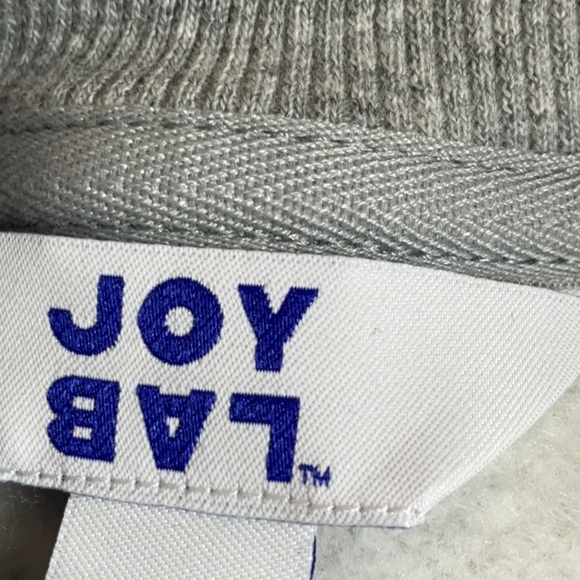 JoyLab Women's Fleece Cropped Crewneck Pullover Sweatshirt Gray Various Sizes - Picture 8 of 10